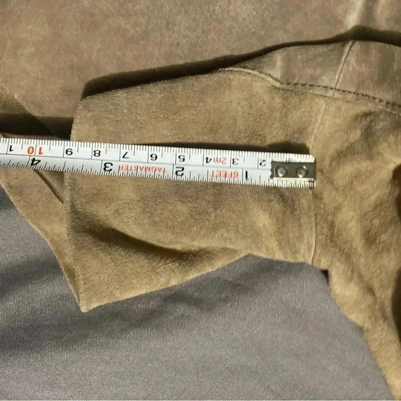 ANTHROPOLOGIE Blank NYC SUEDE LEATHER chino style shorts sz 26 - Picture 12 of 12